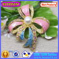 3 Colors Rhinestones Bow Brooch Wholesale